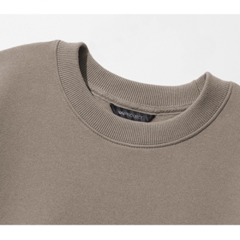 WV プロジェクトヒューズスウェットシャツココア MJMT7616 WV プロジェクトヒューズスウェットシャツココア MJMT7616