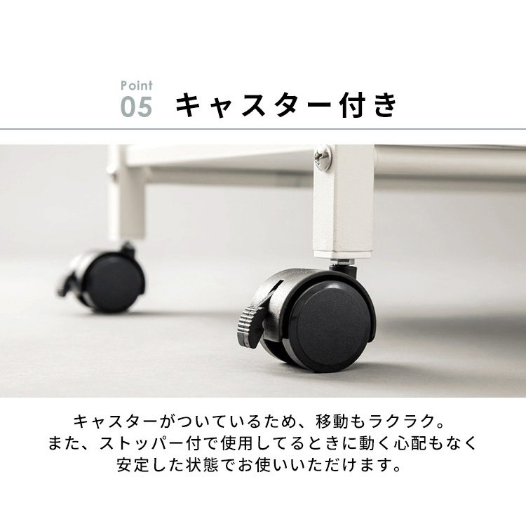 デスクサイドワゴン DSW-600 ブラック ホワイト ワゴン デスクワゴン デスクサイド 机脇 サ　メガ割