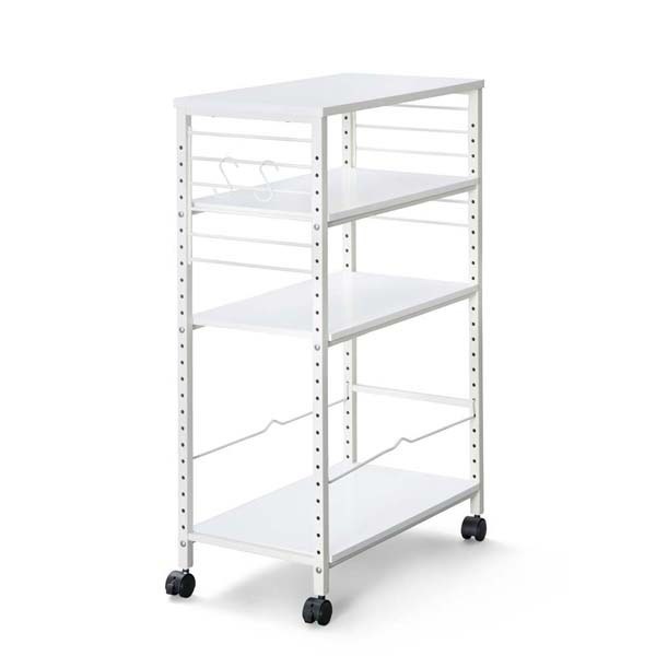 デスクサイドワゴン DSW-600 ブラック ホワイト ワゴン デスクワゴン デスクサイド 机脇 サ　メガ割