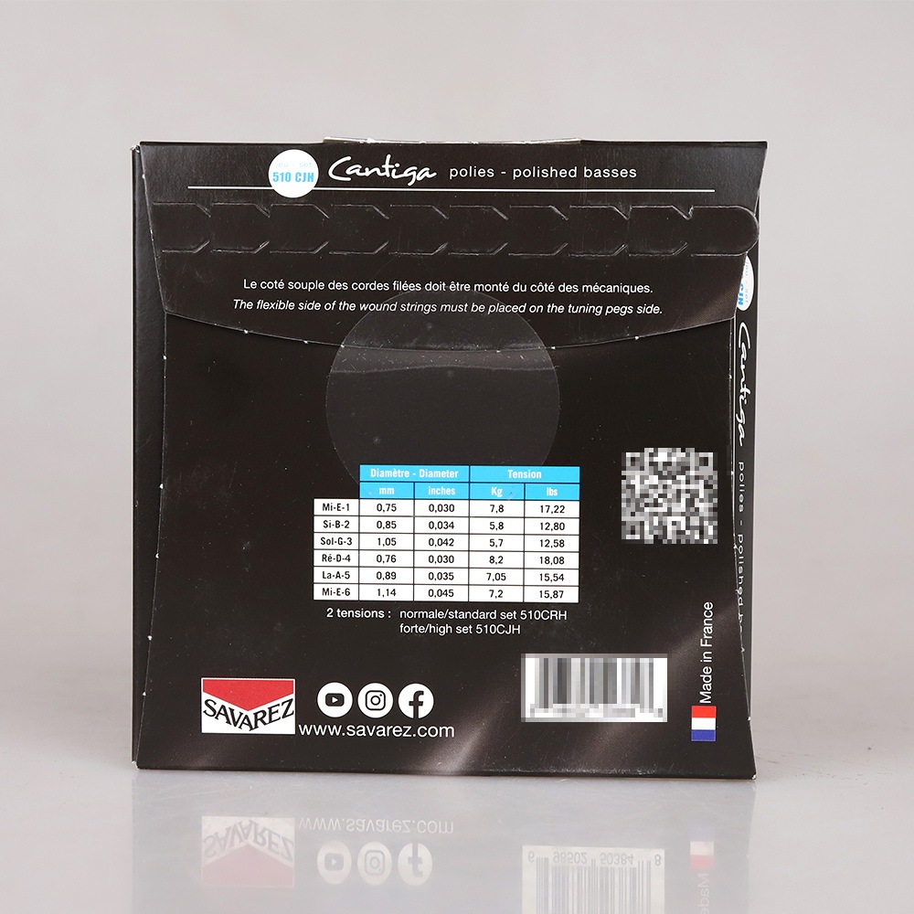 クラシックギター弦 フッ素カーボンAliance高音弦 510CJH ハイテンション 1セット