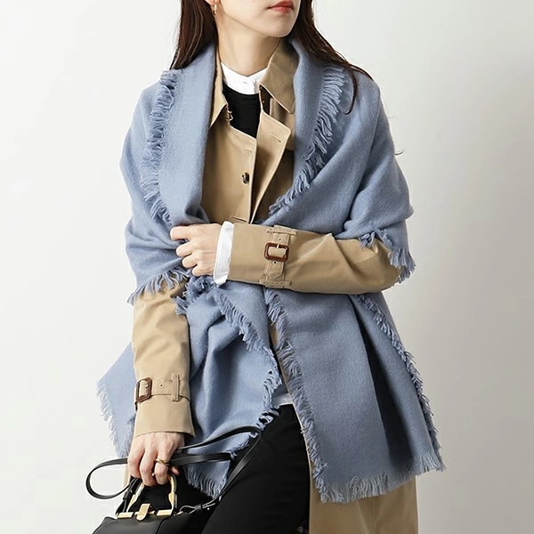 douce gloire ドゥースグロワール DOUBLE FACE カラー7色 カシミヤ混ウール 無地 マフラー ストール レディース