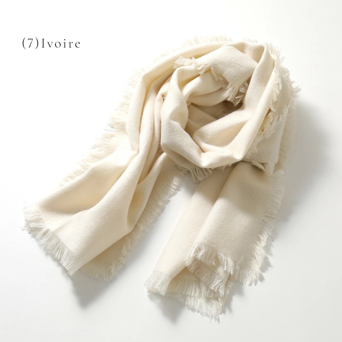 douce gloire ドゥースグロワール DOUBLE FACE カラー7色 カシミヤ混ウール 無地 マフラー ストール レディース