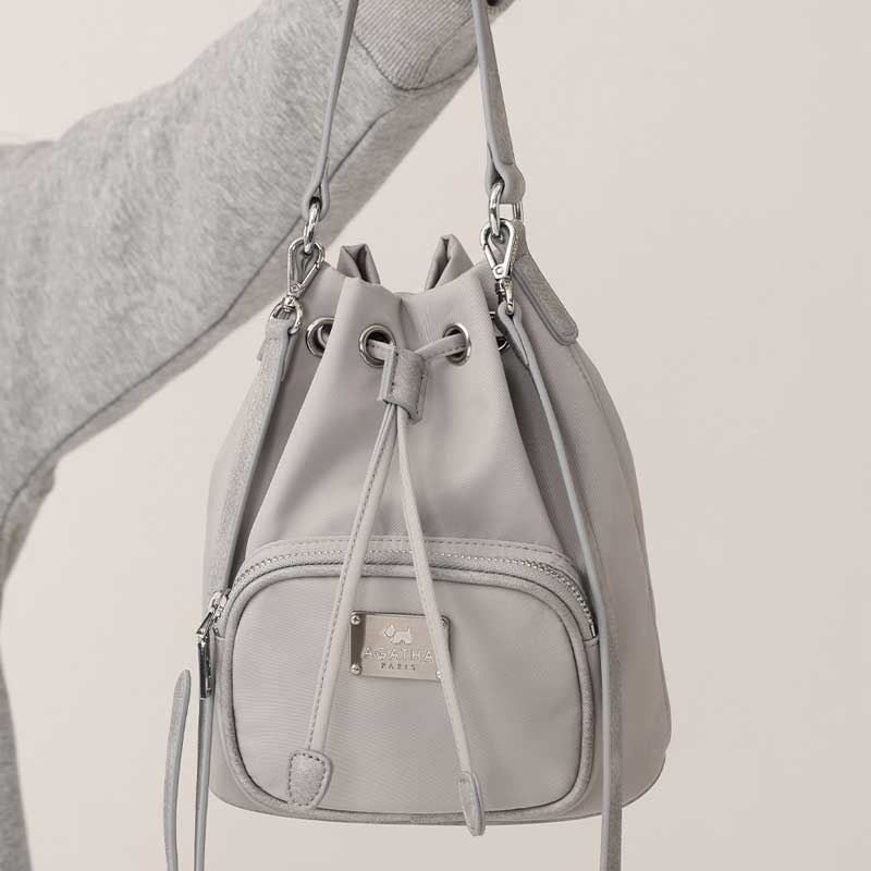 AGTB138-706 サテンマイクロ巾着2Wayバッグ AGTB138-706 サテンマイクロ巾着2Wayバッグ