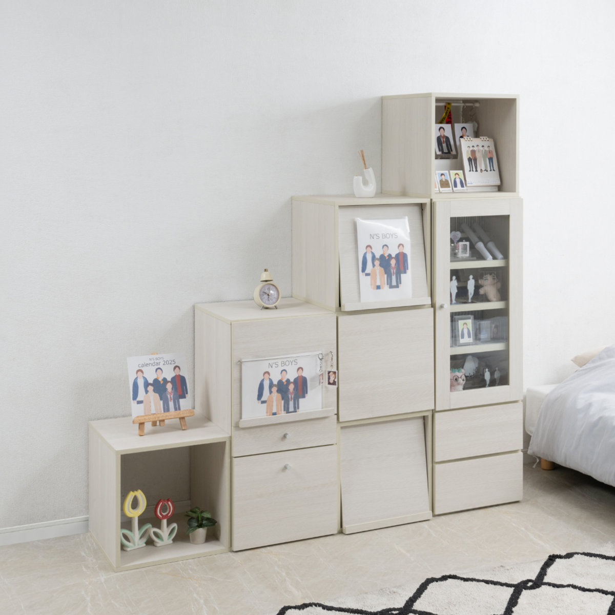 キューブラック 幅39cm 引出しタイプ 推し活収納 収納ボックス 組み合わせ A4対応 棚 ラック BOX 引出し 2段 推し シェルフ 収納 飾り棚 ディスプレイラック 多目的ラック キューブラック 幅39cm 引出しタイプ 推し活収納 収納ボックス 組み合わせ A4対応 棚 ラック BOX 引出し 2段 推し シェルフ 収納 飾り棚 ディスプレイラック 多目的ラック