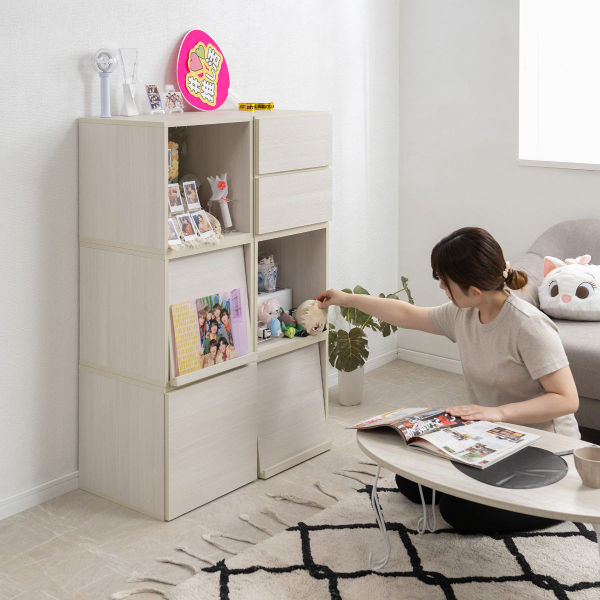 キューブラック 幅39cm 引出しタイプ 推し活収納 収納ボックス 組み合わせ A4対応 棚 ラック BOX 引出し 2段 推し シェルフ 収納 飾り棚 ディスプレイラック 多目的ラック キューブラック 幅39cm 引出しタイプ 推し活収納 収納ボックス 組み合わせ A4対応 棚 ラック BOX 引出し 2段 推し シェルフ 収納 飾り棚 ディスプレイラック 多目的ラック