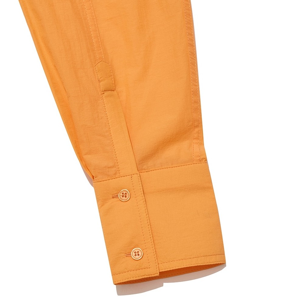 LACE-UP OVER SHIRT_WHITE,SKY STRIPE,ORANGE