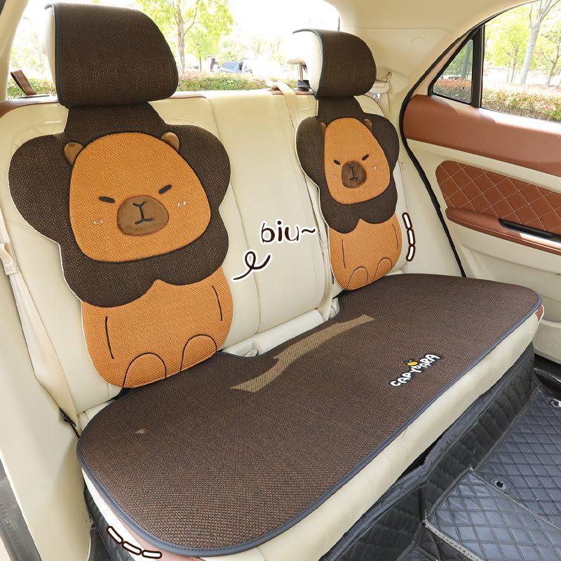 工ガ割-車のクッション通用の四のかわいい半包みのシートのクッションのカバーのの亜麻の車のクッションの女性の通風の車のマット 工ガ割-車のクッション通用の四のかわいい半包みのシートのクッションのカバーのの亜麻の車のクッションの女性の通風の車のマット