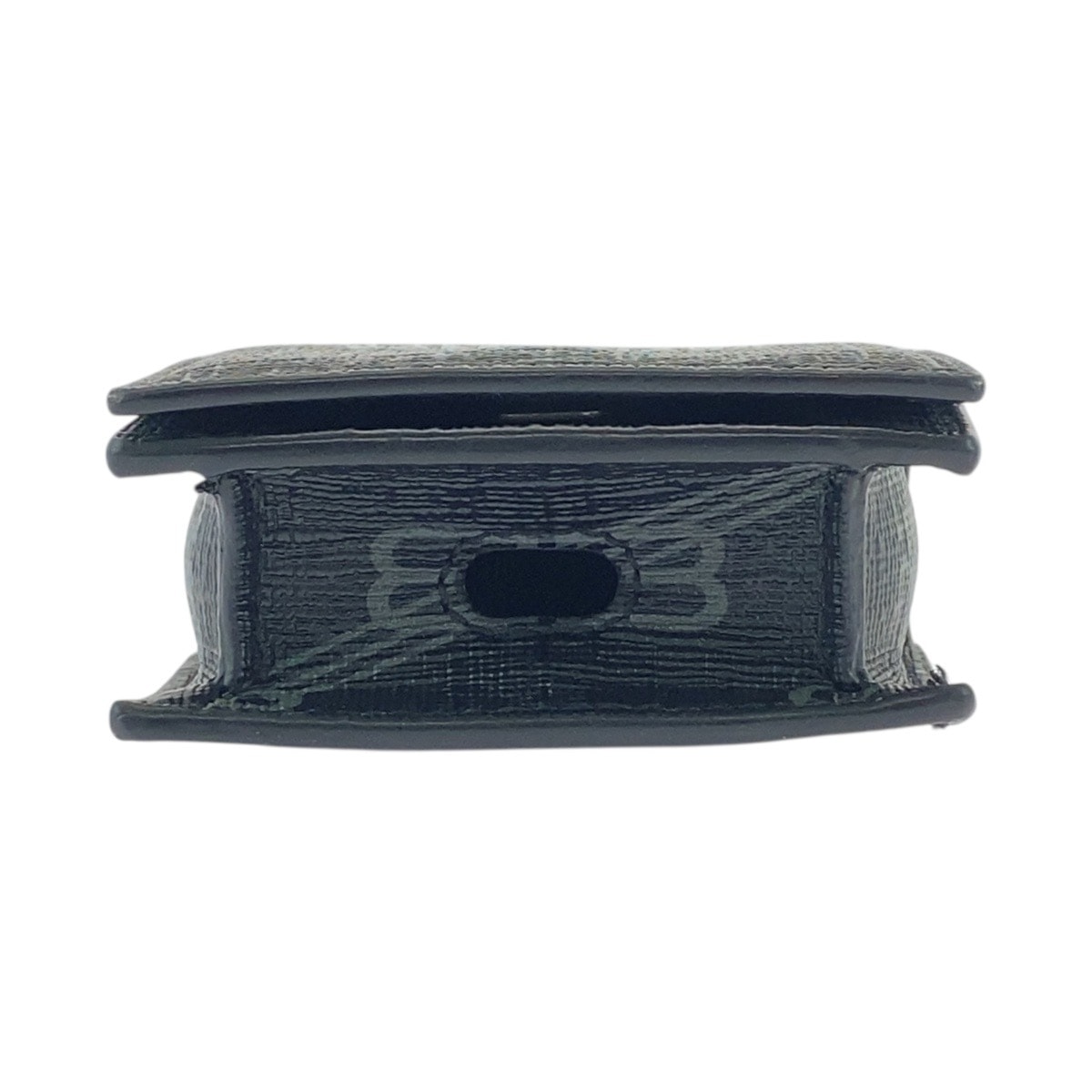 美品 BBモノグラム ブラック 黒 シルバー金具 PVC 702589 1061 エアポッズケース AirPodsケース 男女兼用 メンズ 502721