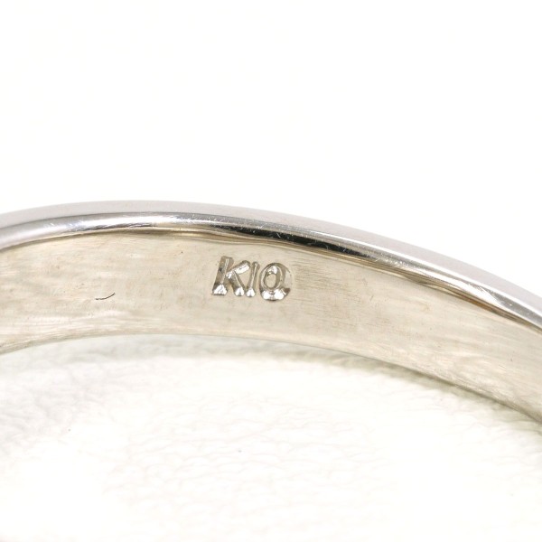 K10 10金 WG リング 指輪 10.5号 パール(真珠) 約9mm ダイヤ ジュエリー 中古 K10 10金 WG リング 指輪 10.5号 パール(真珠) 約9mm ダイヤ ジュエリー 中古