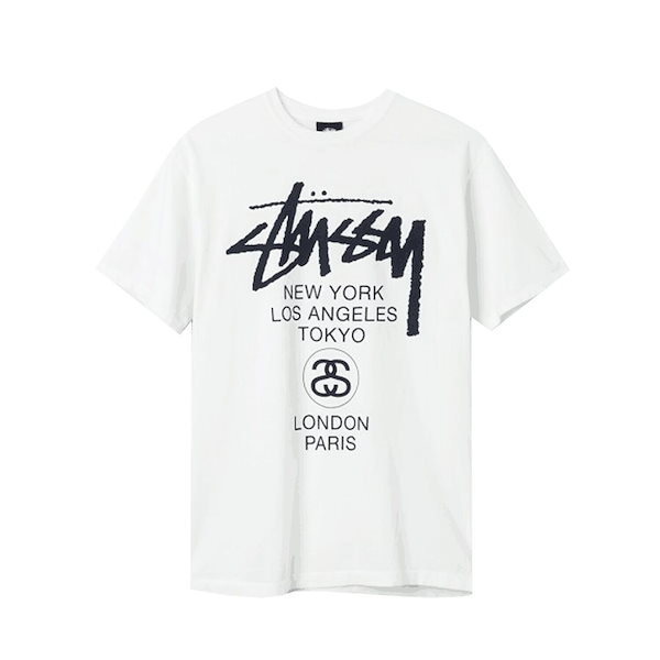 ステューシーtシャツ stussy(ステューシー) Tシャツ ホワイト サイズ M｜【公式