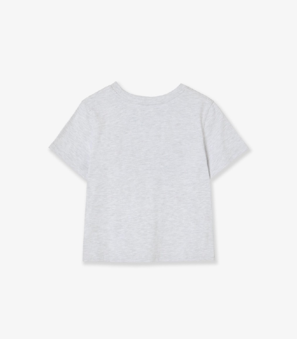 【aeae】 WEB LOGO CROP T-SHIRTS : LIGHT GREY 【aeae】 WEB LOGO CROP T-SHIRTS : LIGHT GREY