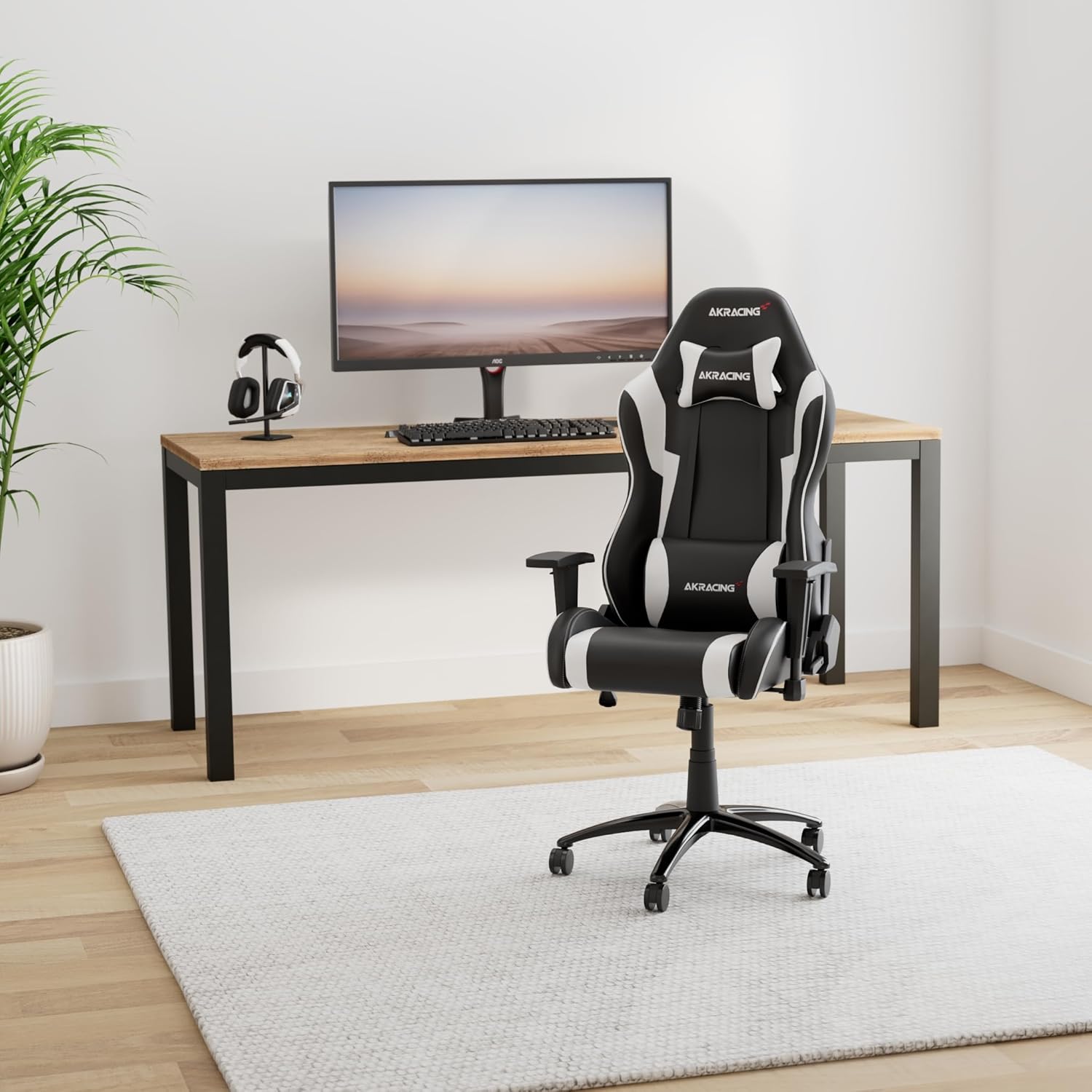 AKRACING ゲーミングチェア デスクチェア 勉強机 勉強椅子 学習机 学習椅子 ホワイト 白 WOLF ファブリック 180度リクライニング 在宅 リモート 5年 AKRACING ゲーミングチェア デスクチェア 勉強机 勉強椅子 学習机 学習椅子 ホワイト 白 WOLF ファブリック 180度リクライニング 在宅 リモート 5年