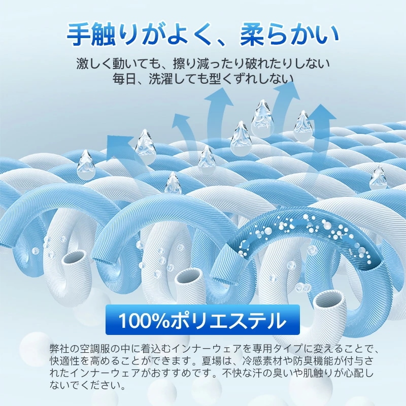 マラソン10%off 2024新 空調作業服 2個日本発の冷却技術ファン 付き -12℃ 瞬間冷却 3段階風量調節 空調ウェア 作業服 半袖 夏用 速乾 空調 服 超軽量い夏服 熱中症対策 冷却服 U