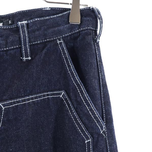 ヒッコリー ストレートデニムパンツ W30 ネイビー ジーパン メンズ ヒッコリー ストレートデニムパンツ W30 ネイビー ジーパン メンズ