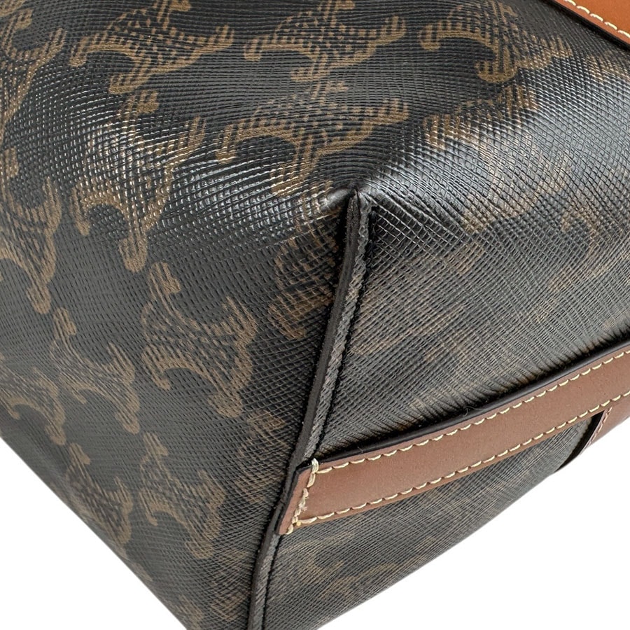 セリーヌ CELINE ショルダーバッグ トートバッグ ミュージアムバッグ PVC/レザー ブラック/ブラウン ユニセックス z5472 セリーヌ CELINE ショルダーバッグ トートバッグ ミュージアムバッグ PVC/レザー ブラック/ブラウン ユニセックス z5472