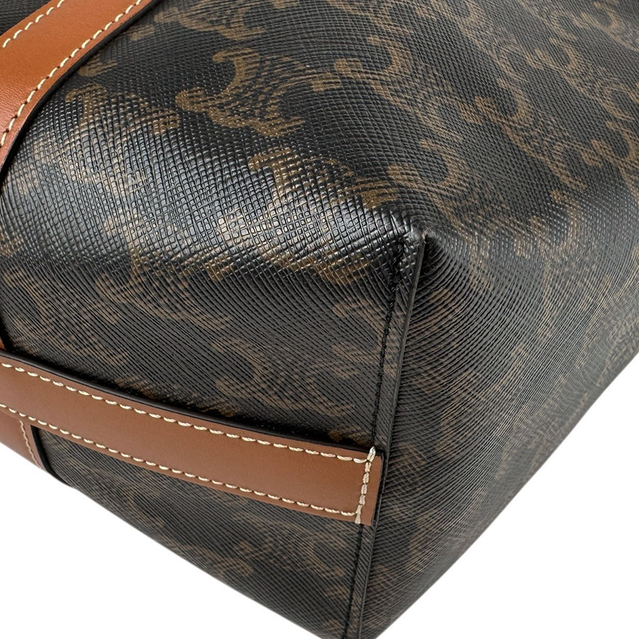 セリーヌ CELINE ショルダーバッグ トートバッグ ミュージアムバッグ PVC/レザー ブラック/ブラウン ユニセックス z5472 セリーヌ CELINE ショルダーバッグ トートバッグ ミュージアムバッグ PVC/レザー ブラック/ブラウン ユニセックス z5472