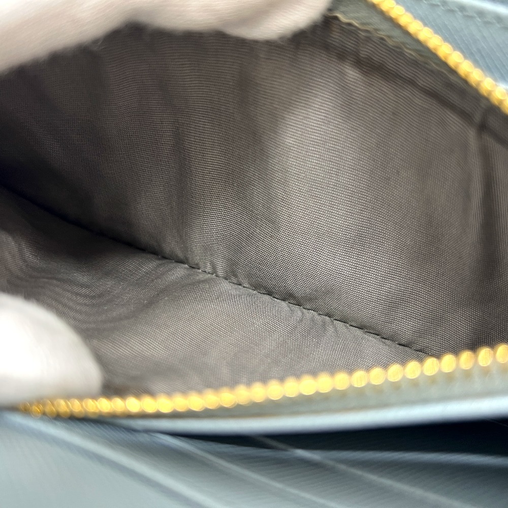 長財布 1M0506 ロゴ ラウンドファスナー 長財布 財布 ウォレット サフィアーノレザ- ブルー 長財布 1M0506 ロゴ ラウンドファスナー 長財布 財布 ウォレット サフィアーノレザ- ブルー