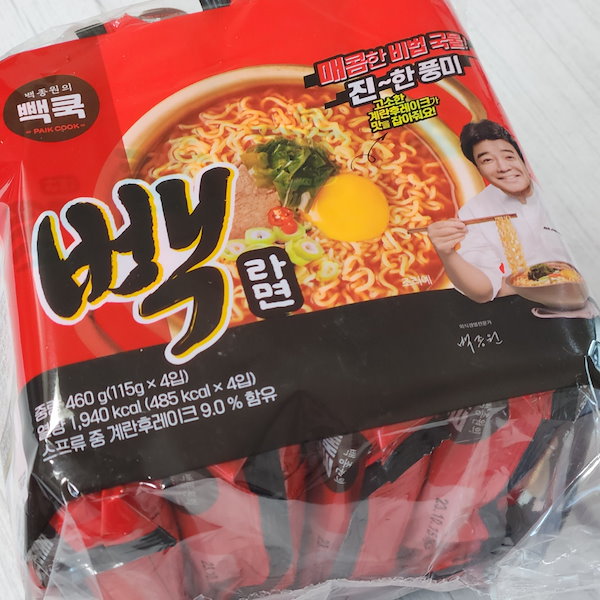 人気の製品 PAIKCOOK ペクラーメン 115g×3袋セット 韓国ラーメン インスタントラーメン ラーメン カップ麺 カップヌードル 