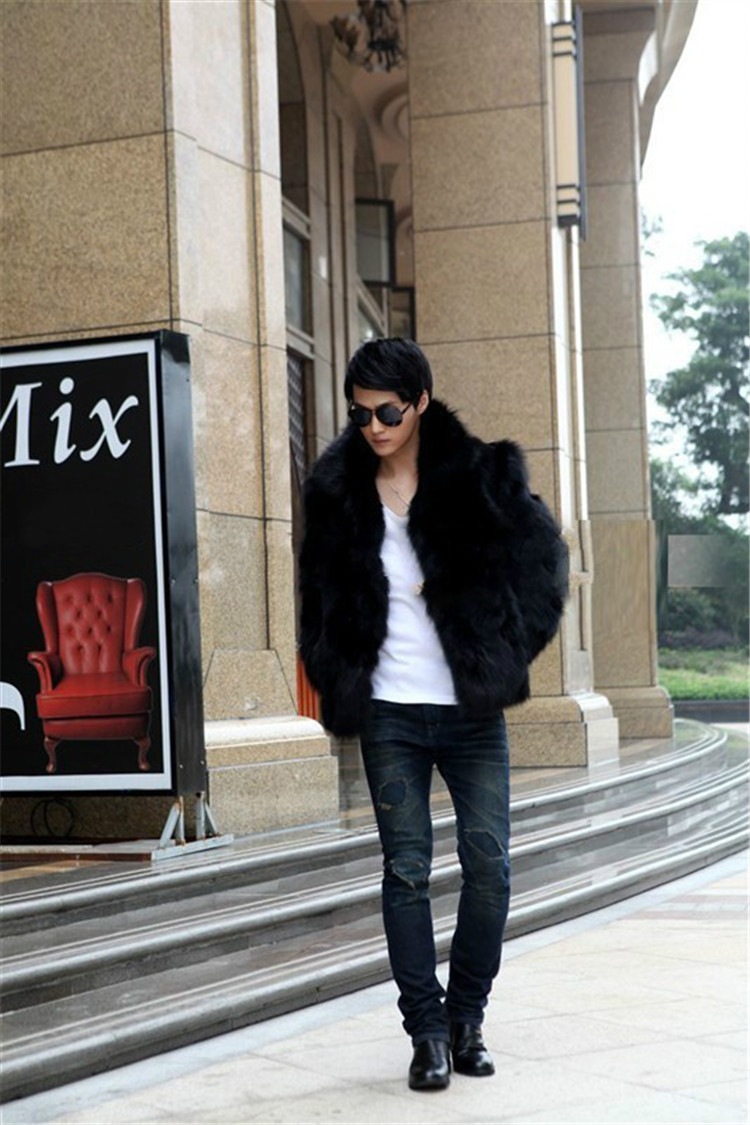 限定SALE価格見逃し禁止! 新作 メンズ ファーコート 毛皮コート ファー付き ショットコート 上着 秋冬 防寒