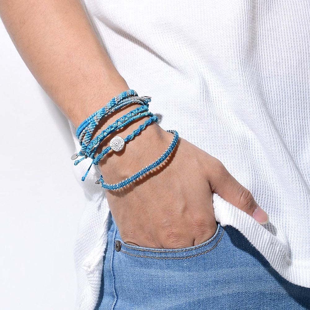 ブレスレット 7ストランド WA-BC17001-TU ターコイズ Earth 7 Strand 男女兼用 ユニセックス フェアトレード 手作り グァテマラ産 【メール ブレスレット 7ストランド WA-BC17001-TU ターコイズ Earth 7 Strand 男女兼用 ユニセックス フェアトレード 手作り グァテマラ産 【メール