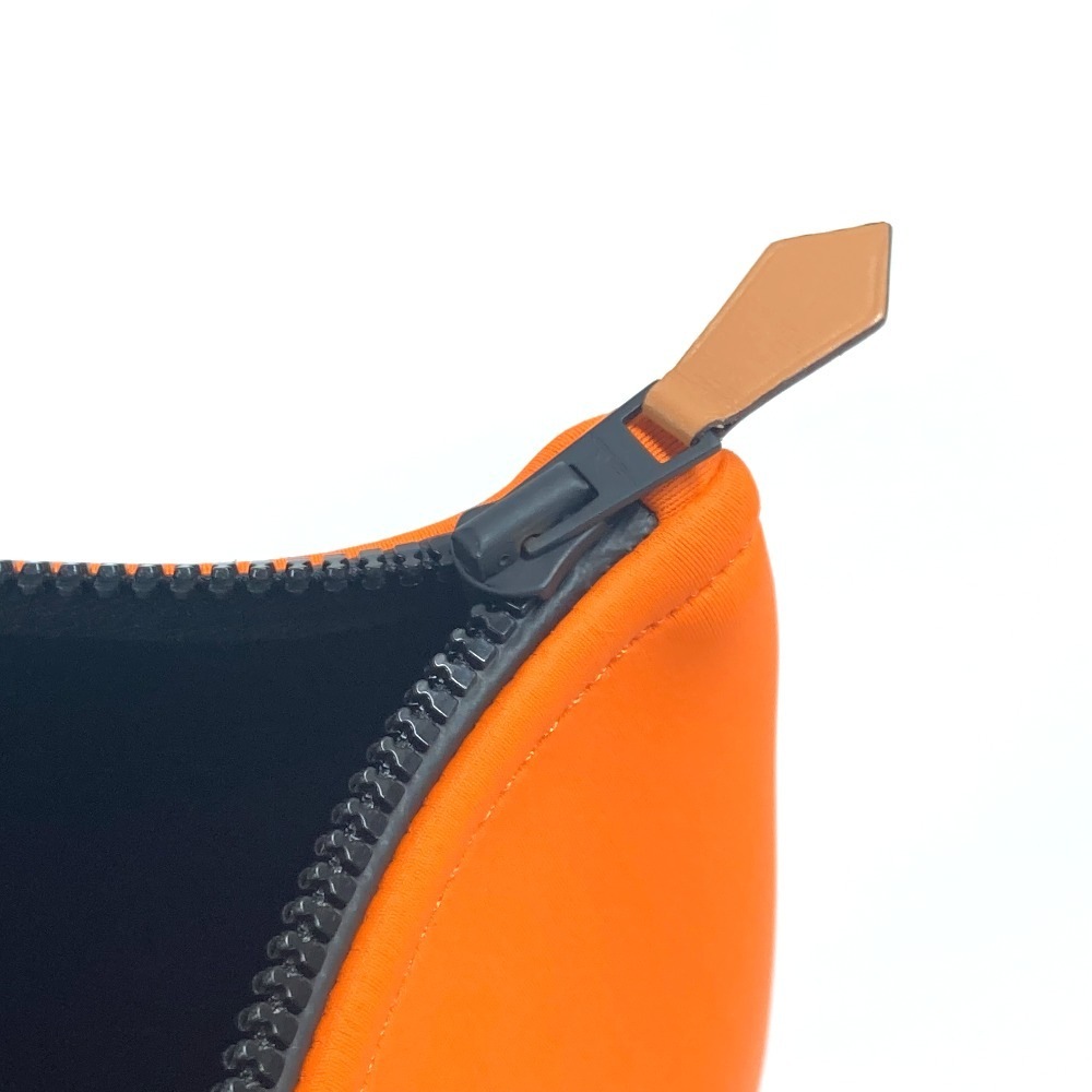 Hermesポーチ ネオバンMM ネオバン クラッチバッグ ポリアミド オレンジ