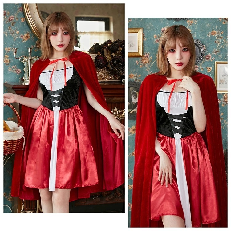 【即納】ハロウィン コスプレ 仮装 赤ずきん 魔女 童話 大人 女性 可愛い ハロウィンコスプレ 大きいサイズ セクシー レディース かわいい コスチューム ハロウィン仮装 コスプレ衣装 コスプレ仮装