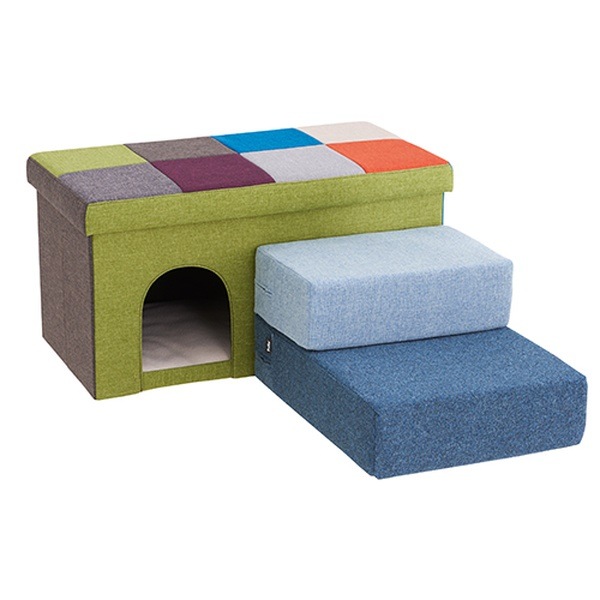 ファブリッククッションステップ オーシャンブルー マット 段差 ステップ ネコ 犬用 猫 ウレタンフ ファブリッククッションステップ オーシャンブルー マット 段差 ステップ ネコ 犬用 猫 ウレタンフ