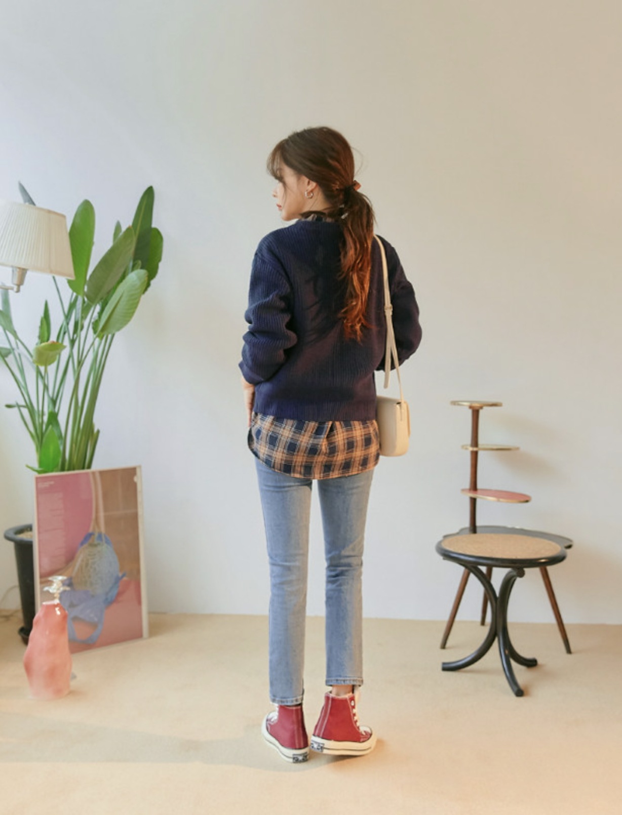 トップス カーディガン ニット ニットカーディガン 袖あり 長袖 ラウンドネック 刺繍 リブ リブニット かわいい 大人可愛い カジュアル 大人 おしゃれ お洒落