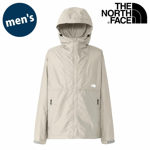コンパクトジャケット [NP72530-FI] Compact Jacket メンズ TNF アウトドア ライトアウター ナイロンジャケット 撥水 フォッシルアイボリー 正規取扱店
