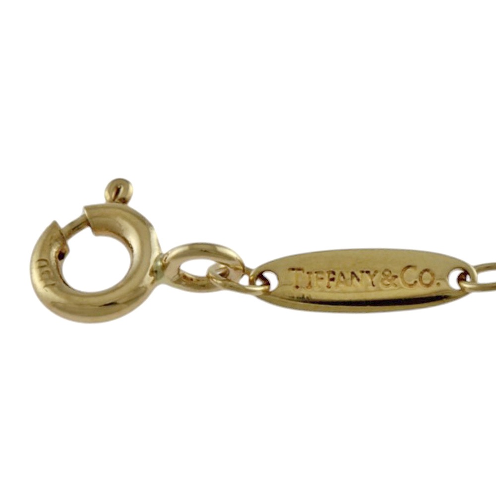 ティファニー バイザヤード 約0.05ct ネックレス 18金 K18イエローゴールド ダイヤモンド TIFFANY&Co. 中古 美品 ティファニー バイザヤード 約0.05ct ネックレス 18金 K18イエローゴールド ダイヤモンド TIFFANY&Co. 中古 美品