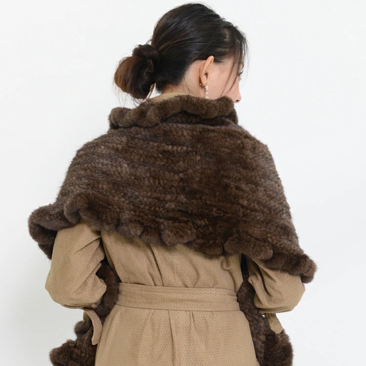 ミンク ファー 編み込み ケープ フリル ストール マフラー 送料無料 レディース ギフト プレゼント ミンク ファー 編み込み ケープ フリル ストール マフラー 送料無料 レディース ギフト プレゼント