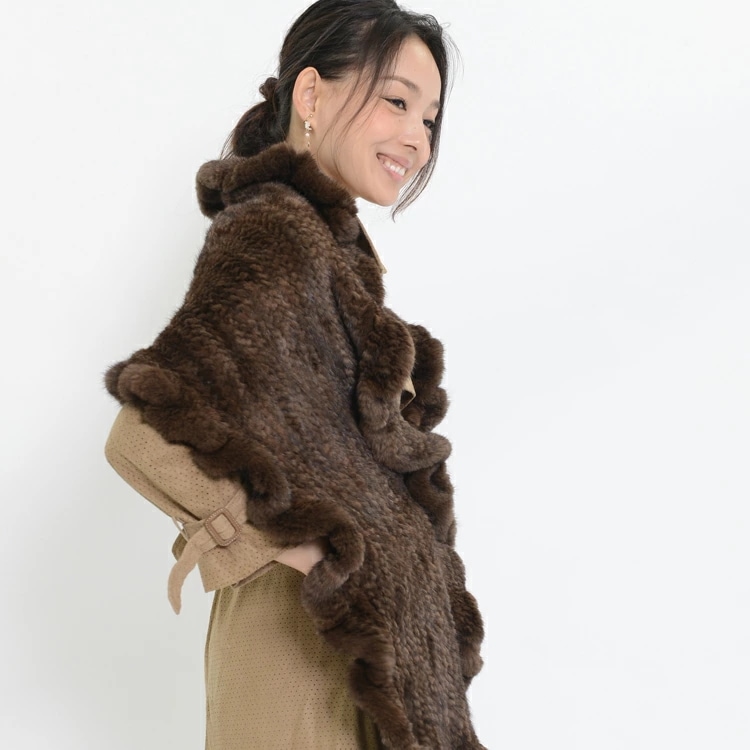 ミンク ファー 編み込み ケープ フリル ストール マフラー 送料無料 レディース ギフト プレゼント ミンク ファー 編み込み ケープ フリル ストール マフラー 送料無料 レディース ギフト プレゼント