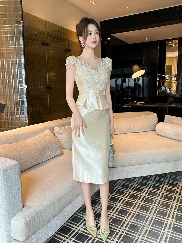 夏 ワンピース ドレス パーティー キャバ 大人 同窓会 披露宴 卒業式 結婚式 演奏会 ウェディング 二次会 02 sip-siphooray.com