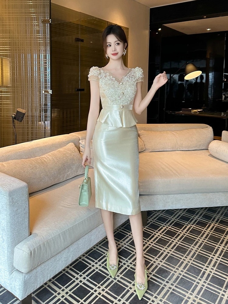 夏 ワンピース ドレス パーティー キャバ 大人 同窓会 披露宴 卒業式 結婚式 演奏会 ウェディング 二次会 02 sip-siphooray.com