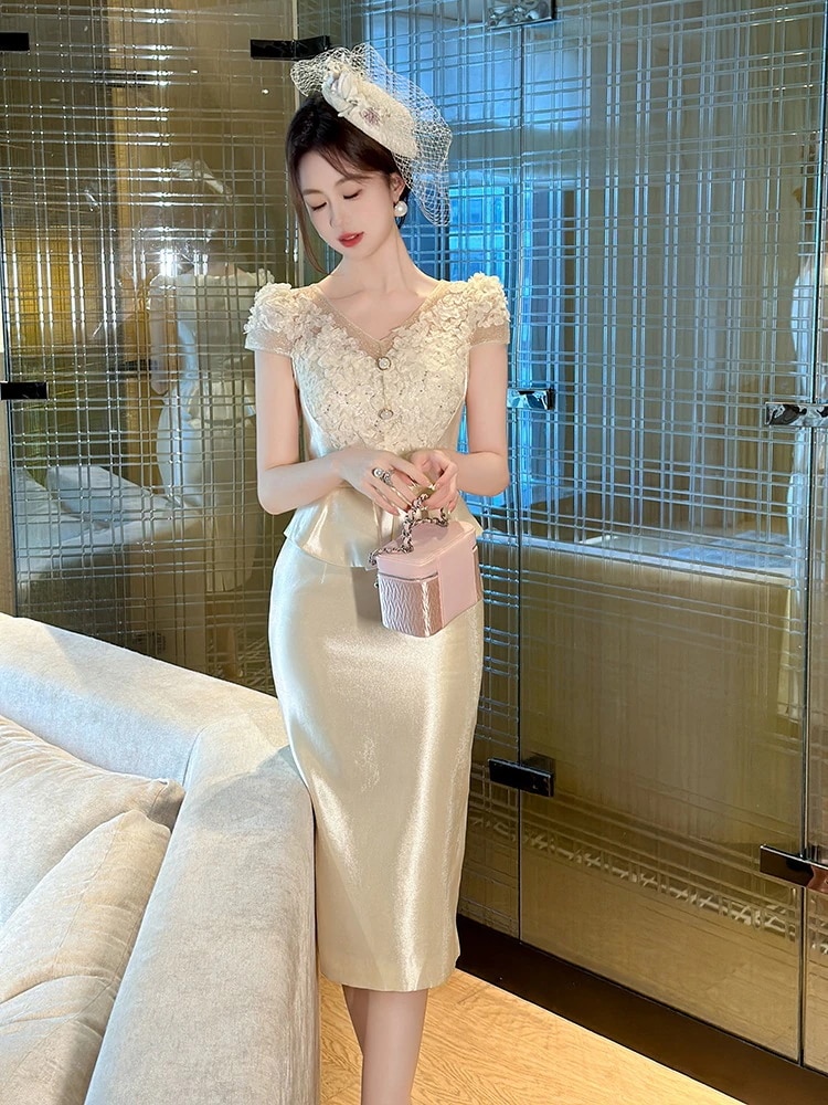 夏 ワンピース ドレス パーティー キャバ 大人 同窓会 披露宴 卒業式 結婚式 演奏会 ウェディング 二次会 02 sip-siphooray.com