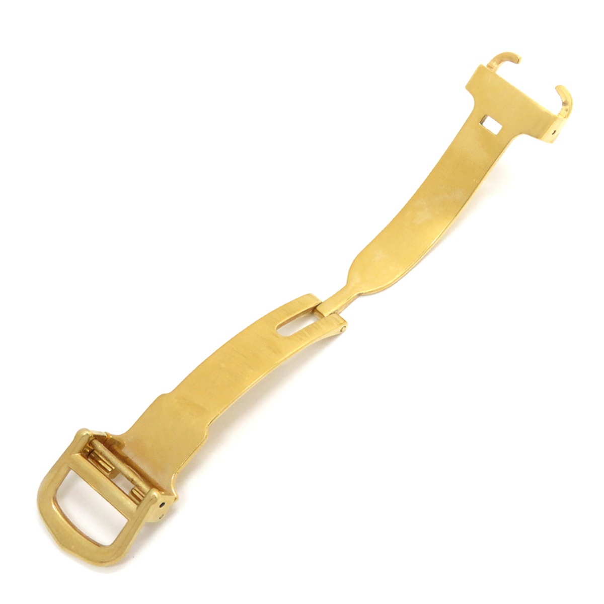 カルティエ Cartier 腕時計パーツ GP イエローゴールド 純正 12mm幅対応 フォールディング Dバックル パーツ 替え 交換 予備 部品 イエローGP 【中古】 カルティエ Cartier 腕時計パーツ GP イエローゴールド 純正 12mm幅対応 フォールディング Dバックル パーツ 替え 交換 予備 部品 イエローGP 【中古】