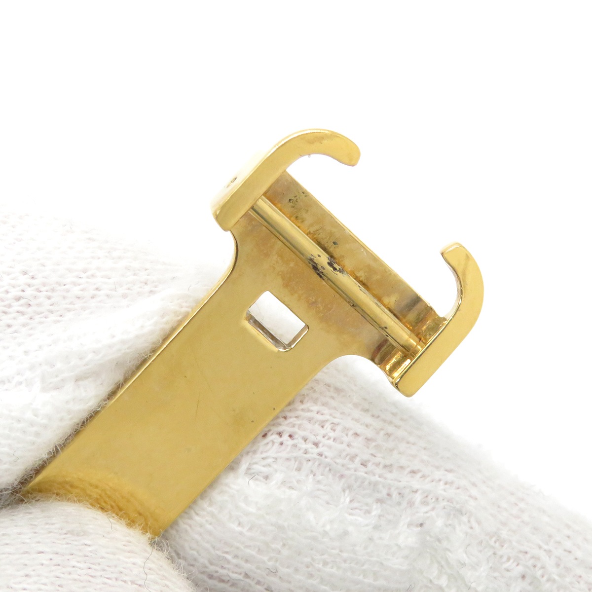 カルティエ Cartier 腕時計パーツ GP イエローゴールド 純正 12mm幅対応 フォールディング Dバックル パーツ 替え 交換 予備 部品 イエローGP 【中古】 カルティエ Cartier 腕時計パーツ GP イエローゴールド 純正 12mm幅対応 フォールディング Dバックル パーツ 替え 交換 予備 部品 イエローGP 【中古】