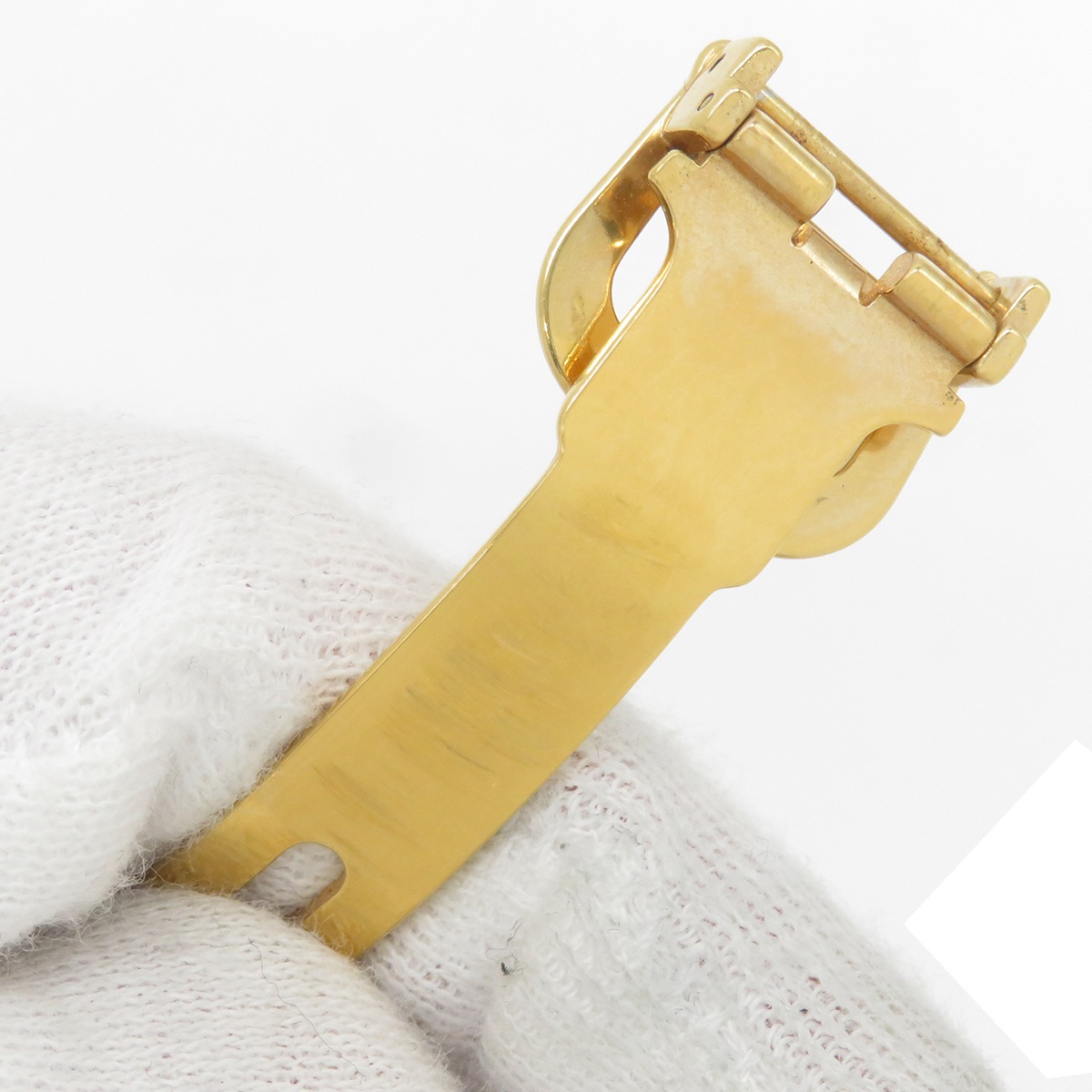 カルティエ Cartier 腕時計パーツ GP イエローゴールド 純正 12mm幅対応 フォールディング Dバックル パーツ 替え 交換 予備 部品 イエローGP 【中古】 カルティエ Cartier 腕時計パーツ GP イエローゴールド 純正 12mm幅対応 フォールディング Dバックル パーツ 替え 交換 予備 部品 イエローGP 【中古】