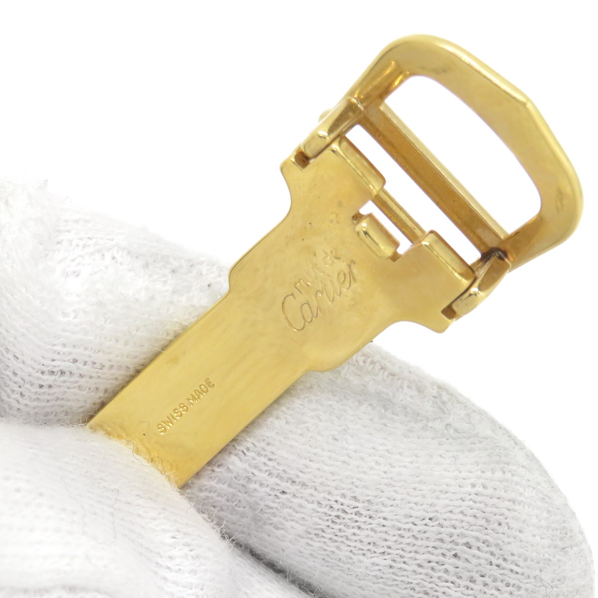 カルティエ Cartier 腕時計パーツ GP イエローゴールド 純正 12mm幅対応 フォールディング Dバックル パーツ 替え 交換 予備 部品 イエローGP 【中古】 カルティエ Cartier 腕時計パーツ GP イエローゴールド 純正 12mm幅対応 フォールディング Dバックル パーツ 替え 交換 予備 部品 イエローGP 【中古】