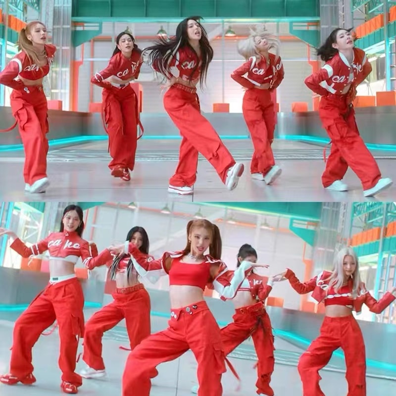 Itzy ジャズダンス衣装スーツ Kpop パフォーマンスコスチューム女性用モダンファッション若々しい活力