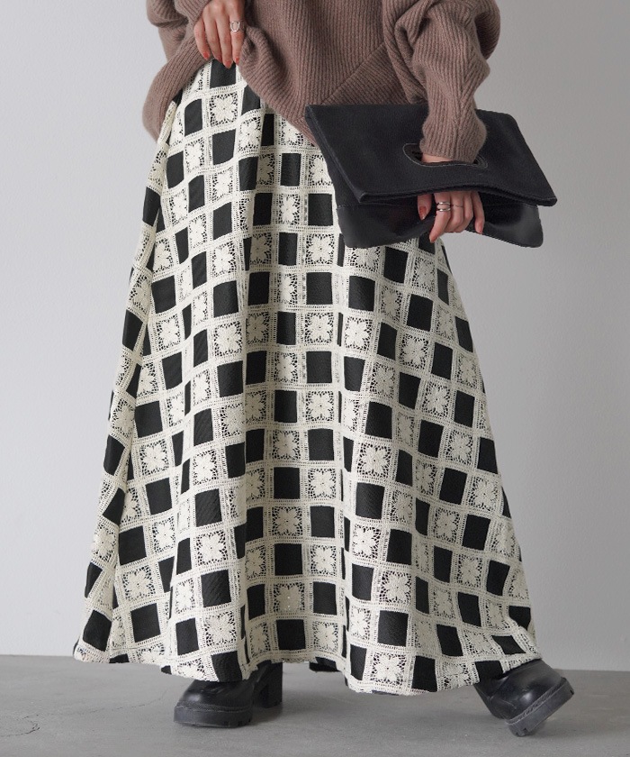スカート かぎ編み レース レディース ロングスカート ボトムス ロング チェック 花柄 フレア フレアスカート ハイウエスト総柄 ウエストゴム Aライン マキシ マキシスカート 大きいサイズ 体型カ スカート かぎ編み レース レディース ロングスカート ボトムス ロング チェック 花柄 フレア フレアスカート ハイウエスト総柄 ウエストゴム Aライン マキシ マキシスカート 大きいサイズ 体型カ