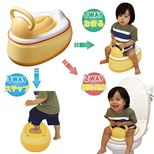 永和 3WAYおまる オレンジ 498135 永和 3WAYおまる オレンジ 498135