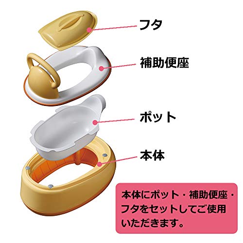 永和 3WAYおまる オレンジ 498135 永和 3WAYおまる オレンジ 498135
