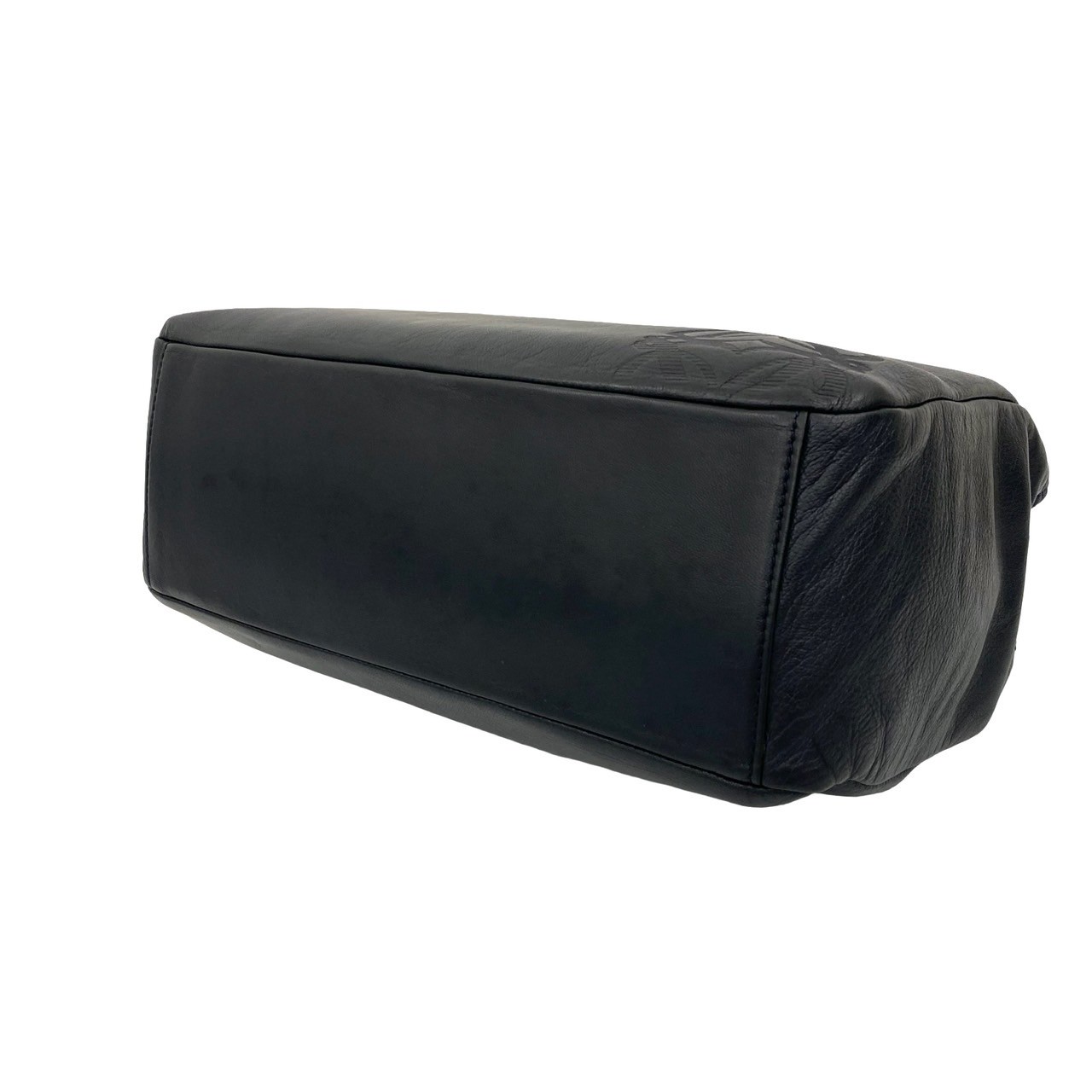 ヴィンテージ アナグラム ロゴハンドバッグ レザー ネイビー 18246