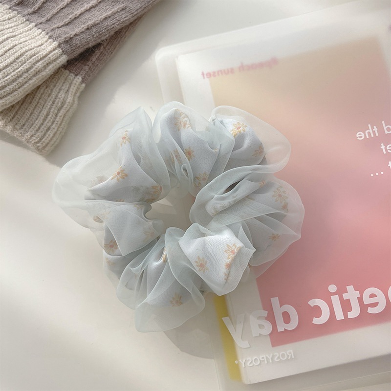 【1点ご購入 で10点プレゼントいたします】網紗感丸子ヘアリング女性トップロープ小清新気質ヘアロープヘアアクセサリー