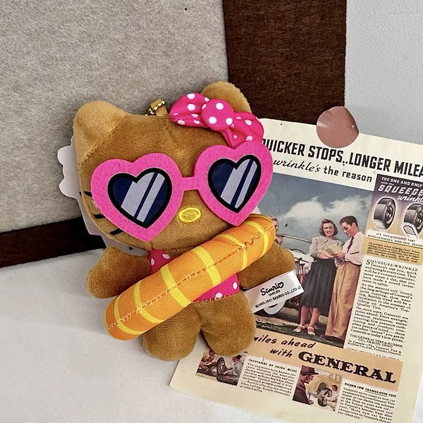 ♡超激レア♡ガングロ　日焼けキティ　Ｂチェーン♡ぬいぐるみ　超激ヴィンテージ商品 ハローキティ ガングロキティ マスコット 日焼けキティ