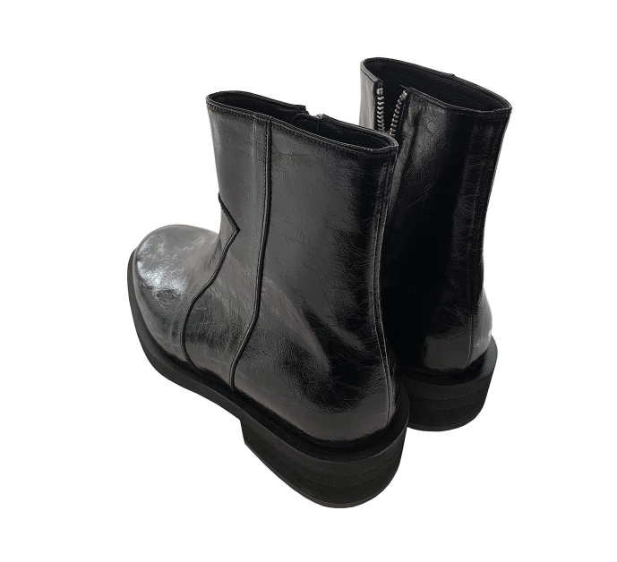 [LA MER MA MAISON] LMMM GLOSS CRACK BOOTS