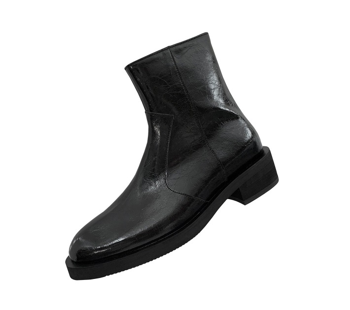 [LA MER MA MAISON] LMMM GLOSS CRACK BOOTS