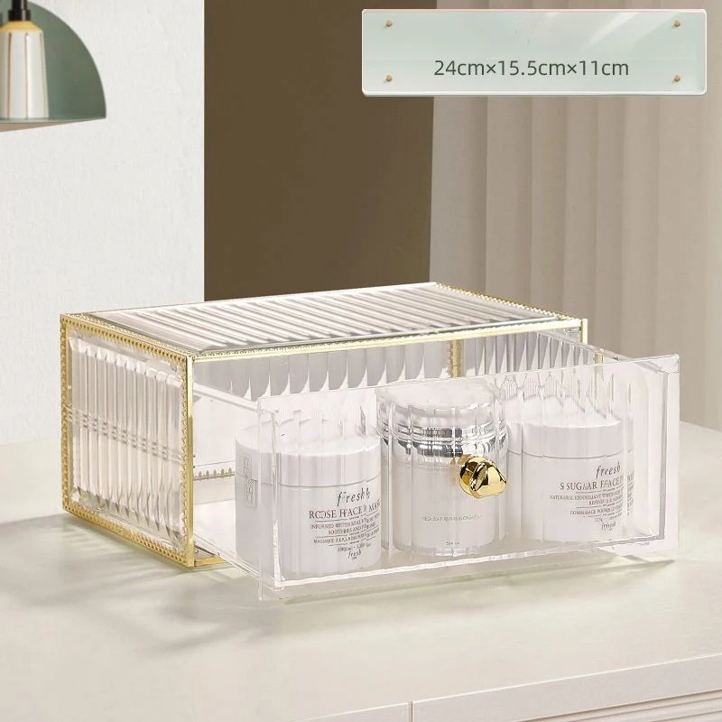 大容量メイクアップオーガナイザーボックス,アクリル化粧ジュエリー,口紅,ブラシ収納ホルダー,スキンケア,イヤリング,時計,家庭用ラック
