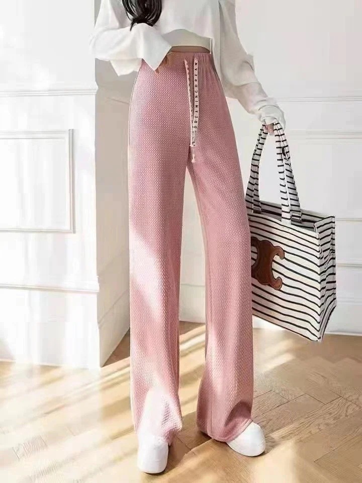 【1つ買うと10つ無料】スラックスパンツ リラックス 韓国ファッションコーデュロイ ゆったり トレンド スラックス おしゃれ 無地 カジュアル パンツ シンプル レディース ワイドパンツ ワイドレッグ